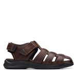 Clarks Men's Walkford Fish Sandal, Brown Tumb, 6.5 UK