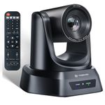 TONGVEO USB/HDMI PTZ Camera 20X Optical Zoom 1080P 60fps Video Conference Camera Live Streaming for Business Meeting Church Worship/Events Services/Education, Works with Zoom, Team,Skype, OBS