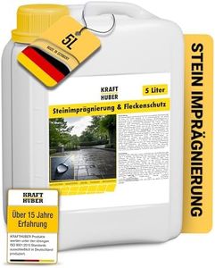 KRAFTHUBER® Steinimprägnierung Außen [5L = ca. 60m²] – Effektive Stein Imprägnierung für Beton, Pflaster & Naturstein – Tiefenwirksam & Farblos