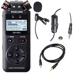 Tascam DR-05 (Version 2) Portable Handheld Digital Audio Recorder (Black) with Deluxe accessory bundle