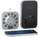 ULTRALOQ Smart Lock U-Bolt WiFi, Built-in WiFi Smart Door Lock with Door Sensor, Keyless Entry Door Lock Deadbolt, WiFi Deadbolt Lock, Voice Control with Alexa, App Remote Access, Share Access