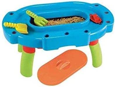 Toy Garrage My First Sand and Water Table Plus Accessories (H34cm) Outdoor Sand and Water Table for Children Ages 12 Months to 3 Years (Multicolor)