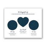 [SF Customizables] Kochapilly Family Custom 3 Night Sky Map, Star Map Poster, Anniversary Gift, Wedding Gift, Kid's Birthday Custom Star Print, Astronomy Print [Poster Print ONLY]