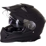 Viper RXV288 Dual Visor MX Enduro Motocross Motorbike Helmet - Matt Black (Large)