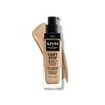 NYX Professional Makeup Can't Stop Won't Stop Foundation, 24h Full Coverage Matte Finish - Buff, 30 mL