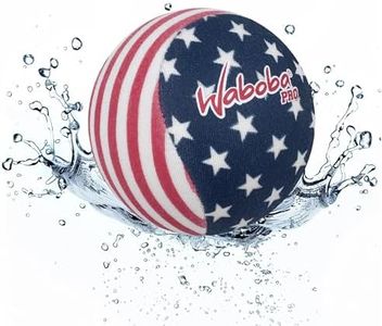 Waboba Pro Water Bouncing Ball with Added Grip - Perfect Toy for Beach and Water Games - Skips on Water - Invented in Sweden – Stars & Stripes