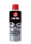 3-IN-ONE High Performance Lubricant with PTFE 400ml - drives out moisture, reduces friction with long lasting protection