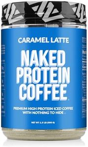 NAKED Protein Coffee - Premium Instant Coffee - Protein Shake, Iced Coffee, Protein Drinks, Delicious Keto Friendly and Gluten Free