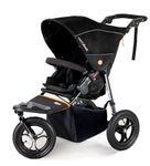 Out ‘n’ About Nipper Single V5 Stroller - All-Terrain Single Pram Baby Stroller 0-4 Years, with Rain Cover & Removable Basket - Lightweight, Foldable Single Buggy - Summit Black