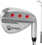 Mile High Life Golf Wedges | Sand Wedge | Beginner’s Golf Gap Wedge with Rubber Grip | Entry Level Lob Wedge Golf Clubs for Men & Women | 58 Degree Wedge Right Hand