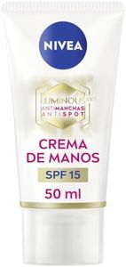 NIVEA Luminous 630 Antimanchas Crema de Manos (1 x 50 ml), crema hidratante con ácido hialurónico, crema nutritiva con protección solar 15