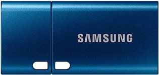 Samsung USB Type-C™ (MUF-64DA/APC), 64 GB, 300 MB/s Read, 30 MB/s Write, USB 3.1 Flash Drive for Notebooks, Tablets and Smartphones - Blue