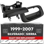 T1A Black Rear Tailgate Handle & Bezel OE Part #'s GM1916102 GM1915105 77488 15188001 15228540 15228541 | Fits Chevrolet Silverado/GMC Sierra 2001-2007 GM 15997911 (Handle) & 15228539 (Bezel)