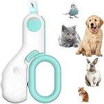 NW Dog Nail Trimmers for Small Animals, Cat Nail Clippers with LED Light, Best Cat Claw Care Kit for Home Grooming -Professional Grooming Tool for Tiny Dog Cat Rabbit Bird Puppy Kitten (blue)