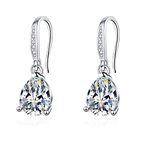 Silver Drop Earrings for Women Sterling Silver Earrings for Women Dangling Dangly Earrings Hypoallergenic Earrings Diamond Earrings for Women Wedding Earrings for Bride Earrings Earings