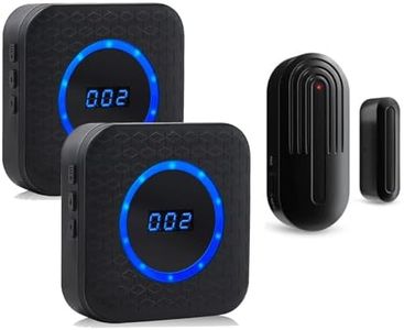 SanJie Wireless Door Chime for Business When Entering Door Entry Chime Door Bell with 800Ft Range Door Chimes When Door Opens for Home Door Alarm with Chime Adjustable Volume
