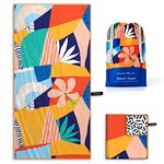 OCOOPA Microfiber Beach Towel Sand Free, Extra Large 71''X32'' Oversized Towels, Lightweight Compact Quick Dry Absorbent Pool Towel for Bath,Camping,Swimming,Travel Accessories