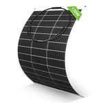 ECO-WORTHY 130W 12 Volt Super Flexible Monocrystalline Solar Panel for Off- Grid system Motorhome, RV, Caravan, Camper, Boats, Roofs, Uneven Surfaces