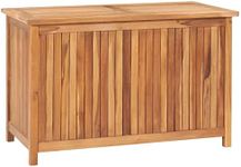 vidaXL Solid Teak Wood Garden Stora