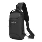 INKMILAN Multifunction Unisex Anti-Theft Sac Gear Shoulder Backpack | Chest Bag with USB Charging Port | Lightweight | for Traveling, Hiking, Camping, Sports, Cycling etc.