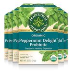 Traditional Medicinals - Organic Peppermint Delight Probiotic 16 Tea Bags 181268