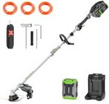 NovorikX 60V Lithium Ion Cordless String Trimmer, 17 Inch Two Speed Brushless String Trimmer with 5.0Ah Battery and Charger