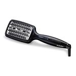 Babyliss Hair Straightening | 3D Tech Hot Brush For Versatile Styling And Smooth Results|Black Design For A Sleek | Durable Construction For Long-Lasting Performance | Hsb101Sde (Black), 2200 Watt