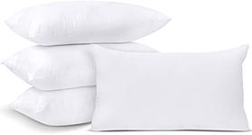 Utopia Bedding Cushion Inner Pads, 30 x 50 cm (12 x 20 inches) Cushion Stuffer Inserts, Hollowfibre Pillows (Pack of 4 White)