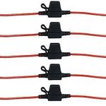 5 x Inline Mini Blade Fuse Holder Splash Proof for Car 12V 20A