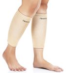 FOVERA Calf Support Compression Sleeve for Men & Women | Shin Splints, Leg and Calf Support for Varicose Veins, Pain Relief, Running, Gym, Sports (Size - XL, 1 Pair)