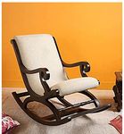 Surprise interiors Wooden Rocking Chair with Arm Rest Pure Wood // Wood Rocking Chair, Wooden Rolling Chair, Wooden Easy Chairs