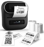 Phomemo M220 Label Makers, Bluetooth Label Printer, 3.14 Inch Portable Thermal Label Maker Machine for Barcode, Labeling, Organizing, Small Business, Compatible with iOS & Android, with 3 Roll Labels