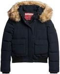 Superdry Women's Bomber Jacket, Nordic Chrome Navy, UK 6