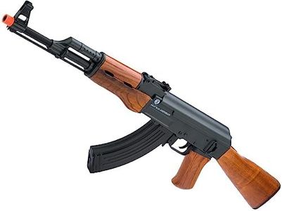 Evike Airsoft - Licensed Kalash AK-Style AEG Airsoft Rifle w/Electric Blowback and Real Wood by CYMA Cybergun (Package: Gun Only) - (PID: 32597)