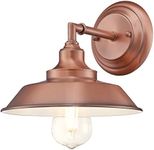 Westinghouse Lighting 63704 Iron Hill One-Light Indoor Wall Fixture, Washed Copper Finish