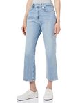 7 For All Mankind Women's Logan Stovepipe Air Wash Jeans, Light Blue, 24