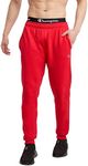 Champion Men's Powerblend Sweats Retro Jogger Pants, Scarlet-549314, Small