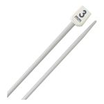 AARNAV 2x25cm Single Pointed Metal Knitting Needles for Beginners, Kids, Professionals, Short Length Knitting Needles 25cm Aluminium Single Pointed Needles (2 x 3mm)