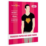 Inkjet Iron on Transfer Paper for Dark & Light T-Shirts, 8.5x11 Heat Transfer Paper for Inkjet Printer- Pack of 10 Sheets