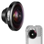 NEEWER HD 8mm Fisheye Phone Lens Only for 17mm Thread Backplate, 220° Wide Angle Compatible with SmallRig NEEWER iPhone Samsung Phone Cage Case with 17mm Lens Adapter, LS-29