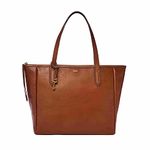 Fossil Women's Sydney Tote Bag, Brown Med, One Size