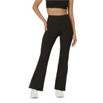 BlissClub Women The Ultimate Flare Pants - Lite | High Waist | Ankle Length | Elasticated Waistband | 1 Back Pocket