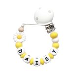 Twinkle Star Baby Custom Flower Dummy Clip (Yellow)