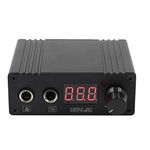 Tattoo Power Supply - Mini Tattoo Machine Power Supply Box Dual Digital Real-Time Display Adjustable Tattoo Power Supply Mount Digital Dual for Tattoo Supplies Tattoo Kit - Black