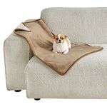 Lesure Waterproof Dog Blankets for Small Dogs - Cat Blanket for Couch Protection - Sherpa Fleece Waterproof Pet Blanket Pup Protector, Soft Plush Reversible Throw Furniture Protector, Camel，25x35''