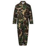 Blue Castle 333/CM-30 Tearaway Junior Coverall Boilersuit - Camouflage, 9-10 Age