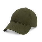 CHOK.LIDS Everyday Premium Dad Hat Unisex Baseball Cap for Men and Women Adjustable Lightweight Polo Style Curved Brim (Army Green)