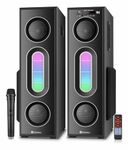 Tronica Brace Dual Tower Bluetooth 70w Home Theater System by TRONICA with FM/Pendrive/Aux/TV Support & Remote with Wireless Mic