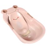 FWQPRA Baby Bath Tub Newborn Baby Thickened Large Tub for Household Children Can Sit and Bath Tub Bathroom Baby Supplies Plastic Baby Tub and Baby Seat (87 x 51 x 24 CM) (Chocolate)