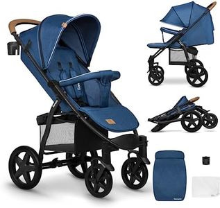 LIONELO Annet Plus Buggy bis 22 kg mit Liegefunktion, Kinderwagen klein zusammenklappbar mit Zubehör, Eva-Schaum-Räder, Moskitonetz, Fußdecke Getränkehalter, Korb